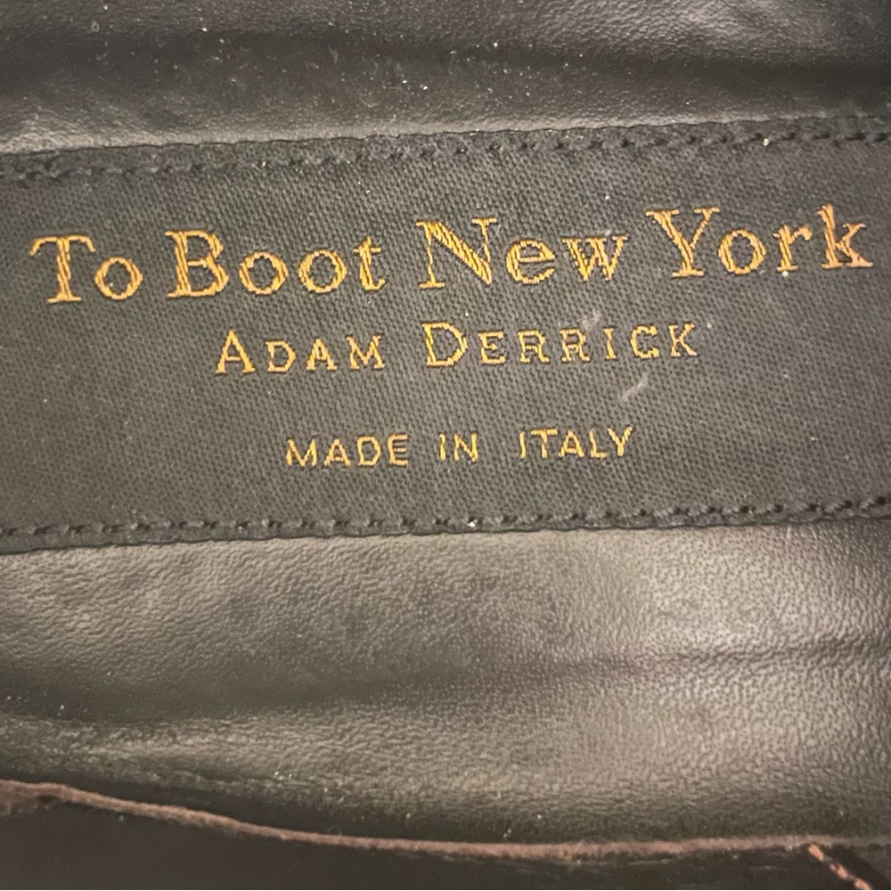 $395 GORGEOUS To Boot New York pebble brown derby leather shoes with rubber sole